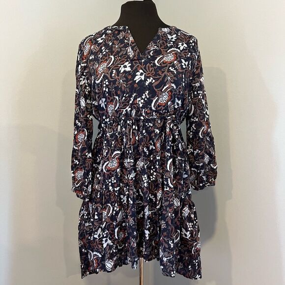 Floral maternity pea in a pod long tunic top - Picture 1 of 9